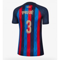 Barcelona Gerard Pique #3 Fußballbekleidung Heimtrikot Damen 2022-23 Kurzarm